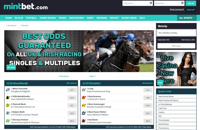 MintBet screenshot